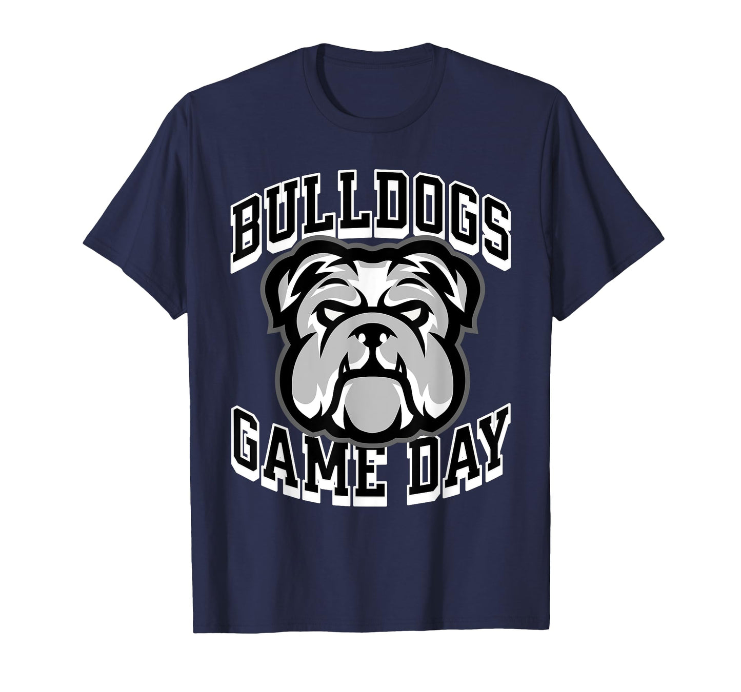Bulldogs Game Day Sports Baseball Football Print Mom Dad T-Shirt
