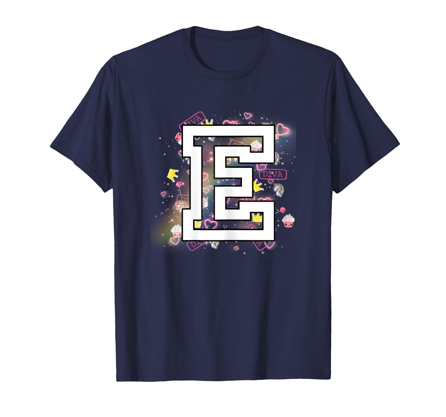 Kids Letter E Clothing For a Girl Who's Name Starts With E T-Shirt