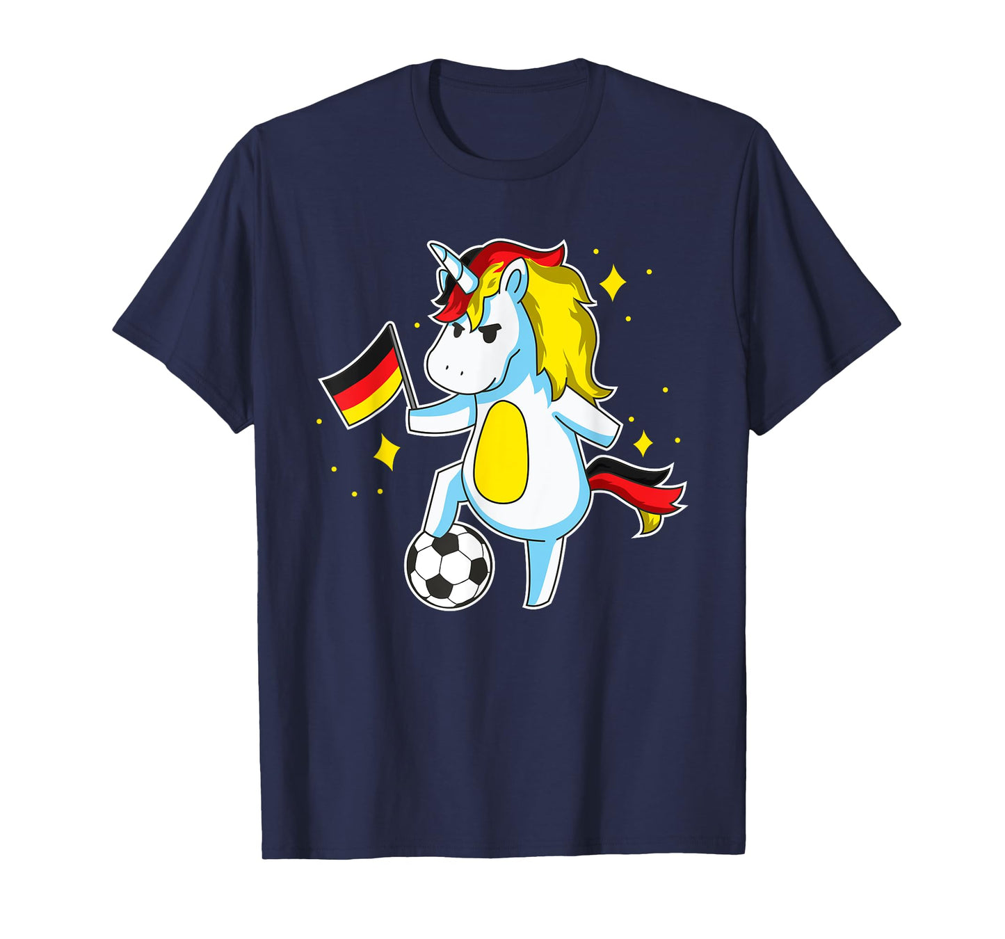 Soccer Unicorn German Jersey Design Germany Football Gift T-Shirt