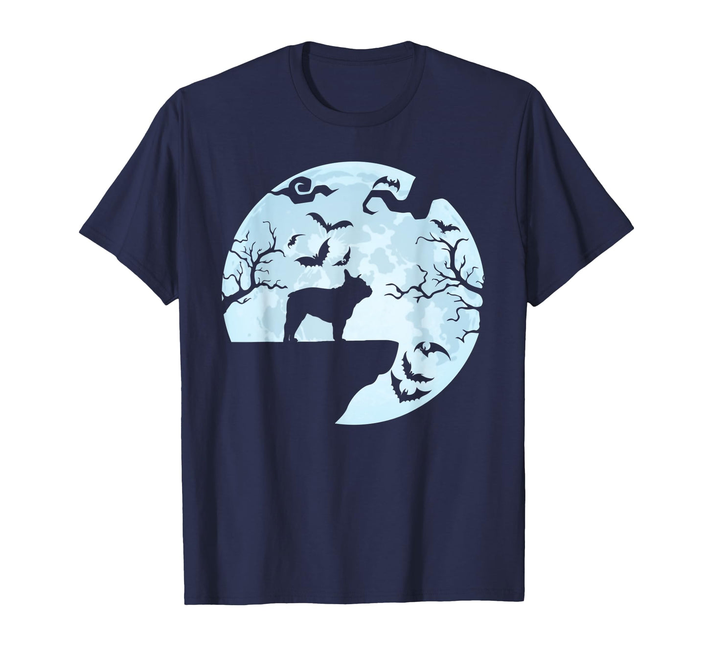 French Bulldog And Moon Halloween TShirt French Bulldog Dog T-Shirt for Men Women