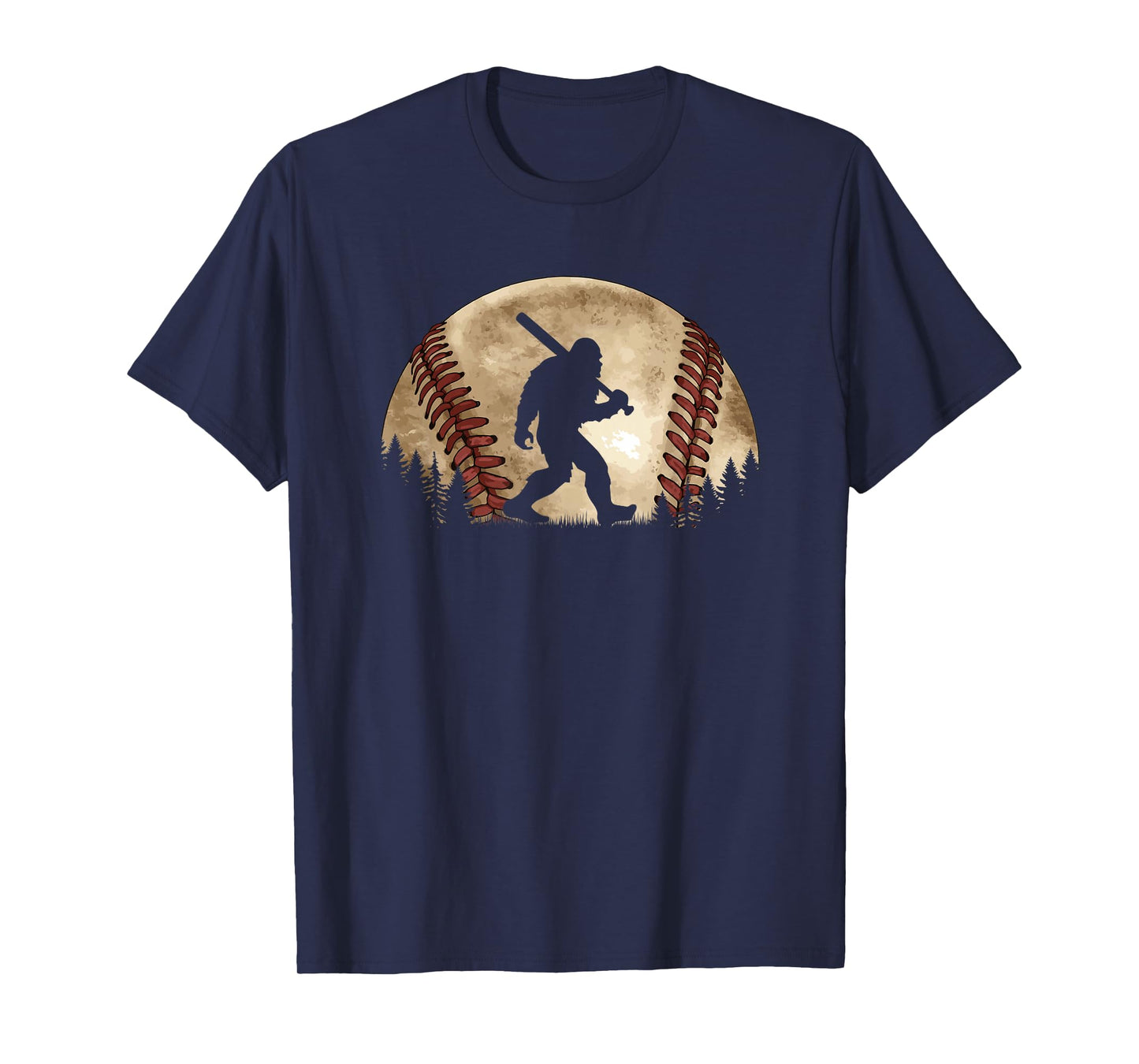 Funny Bigfoot Baseball Sasquatch T-Shirt