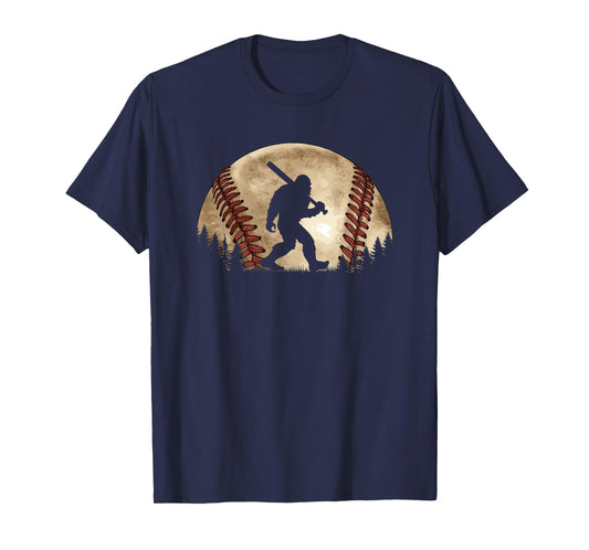 Funny Bigfoot Baseball Sasquatch T-Shirt