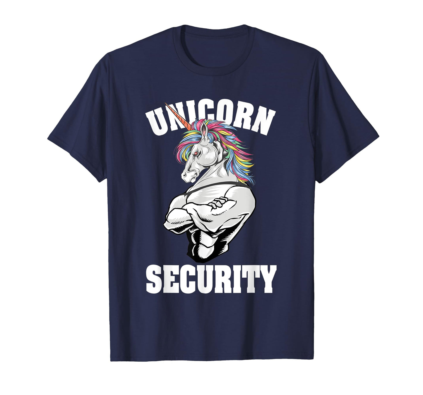 Unicorn Security Funny Costume Police Men Women Kids T-Shirt