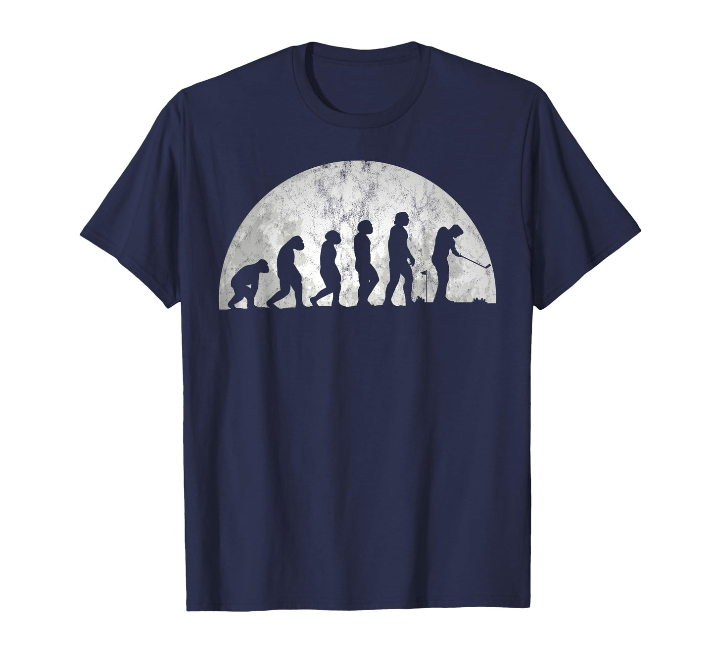 Golf Evolution - Evolution Of Man Golfing T-Shirt