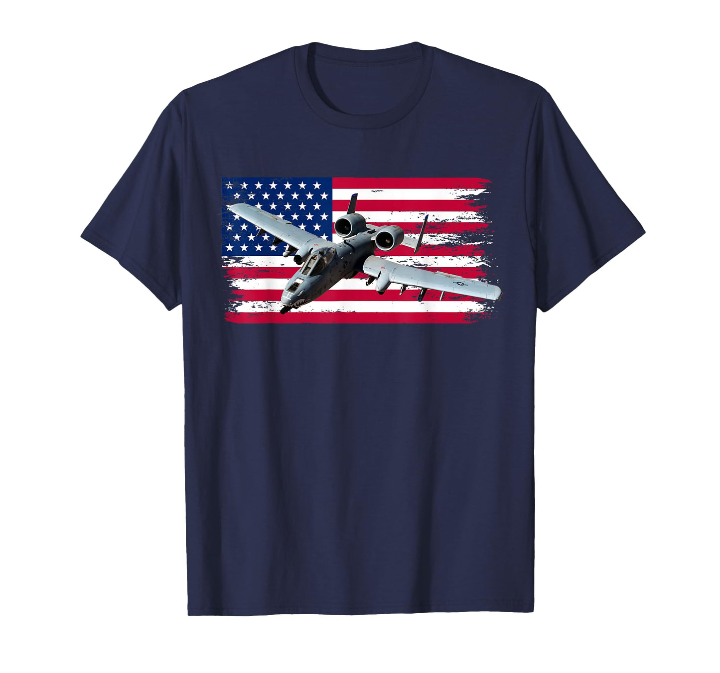 A-10 Warthog Airplane American Flag Thunderbird A10 T-Shirt