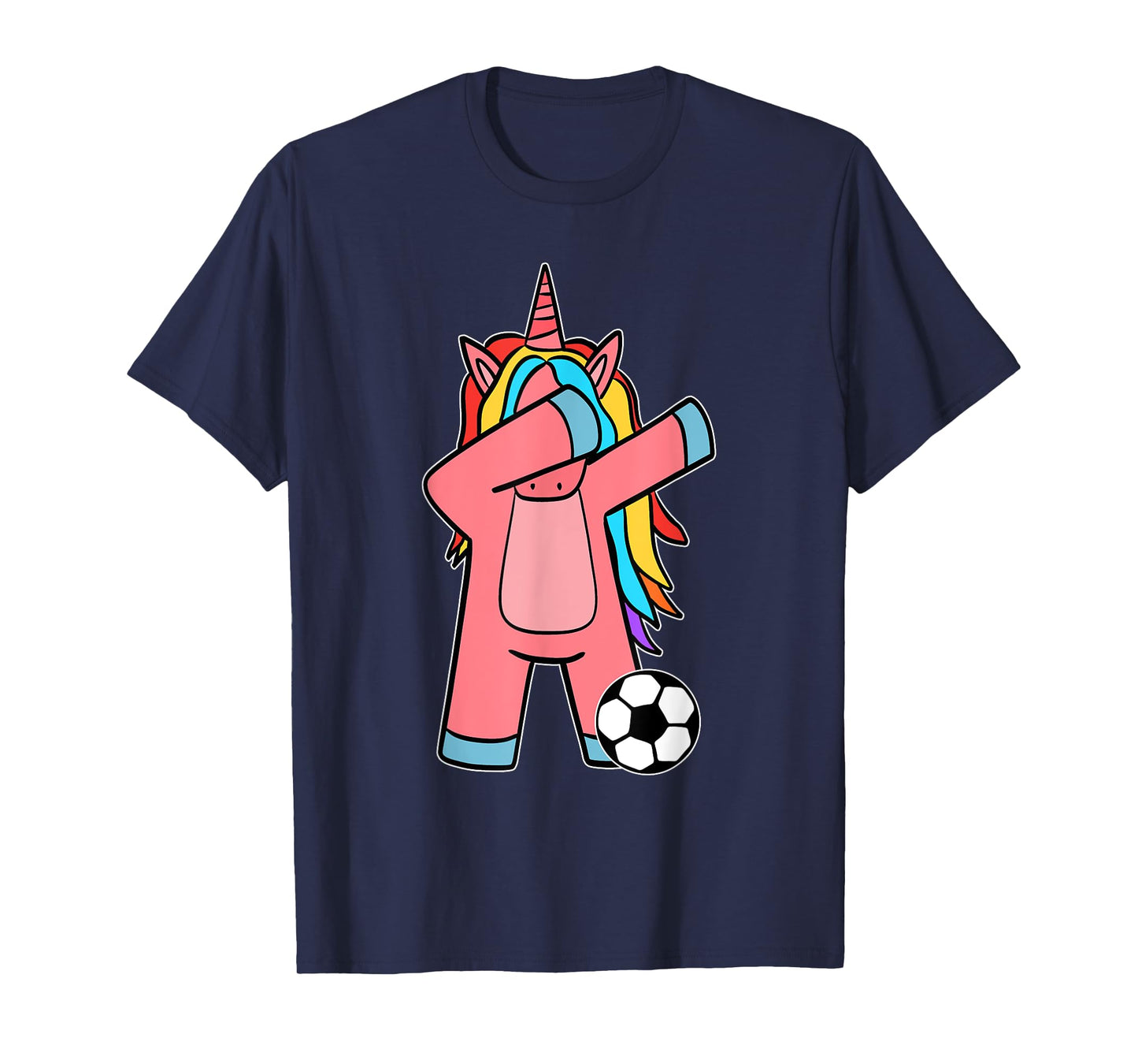 Soccer Girl Women Soccer Unicorn Soccer Ball T-Shirt