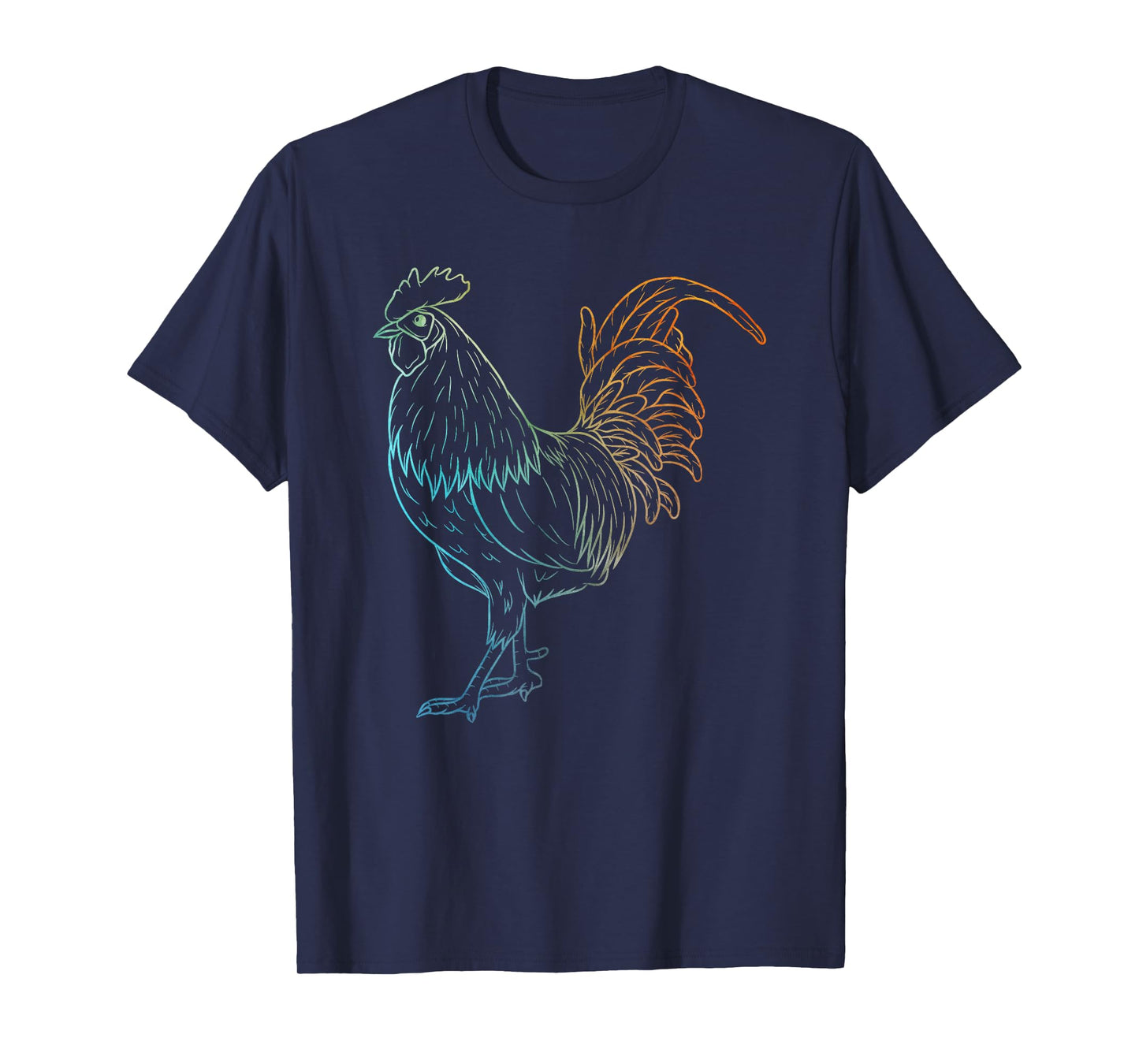 Chicken Art Colorful Rooster Funny Fowl Lovers Outfit T-Shirt
