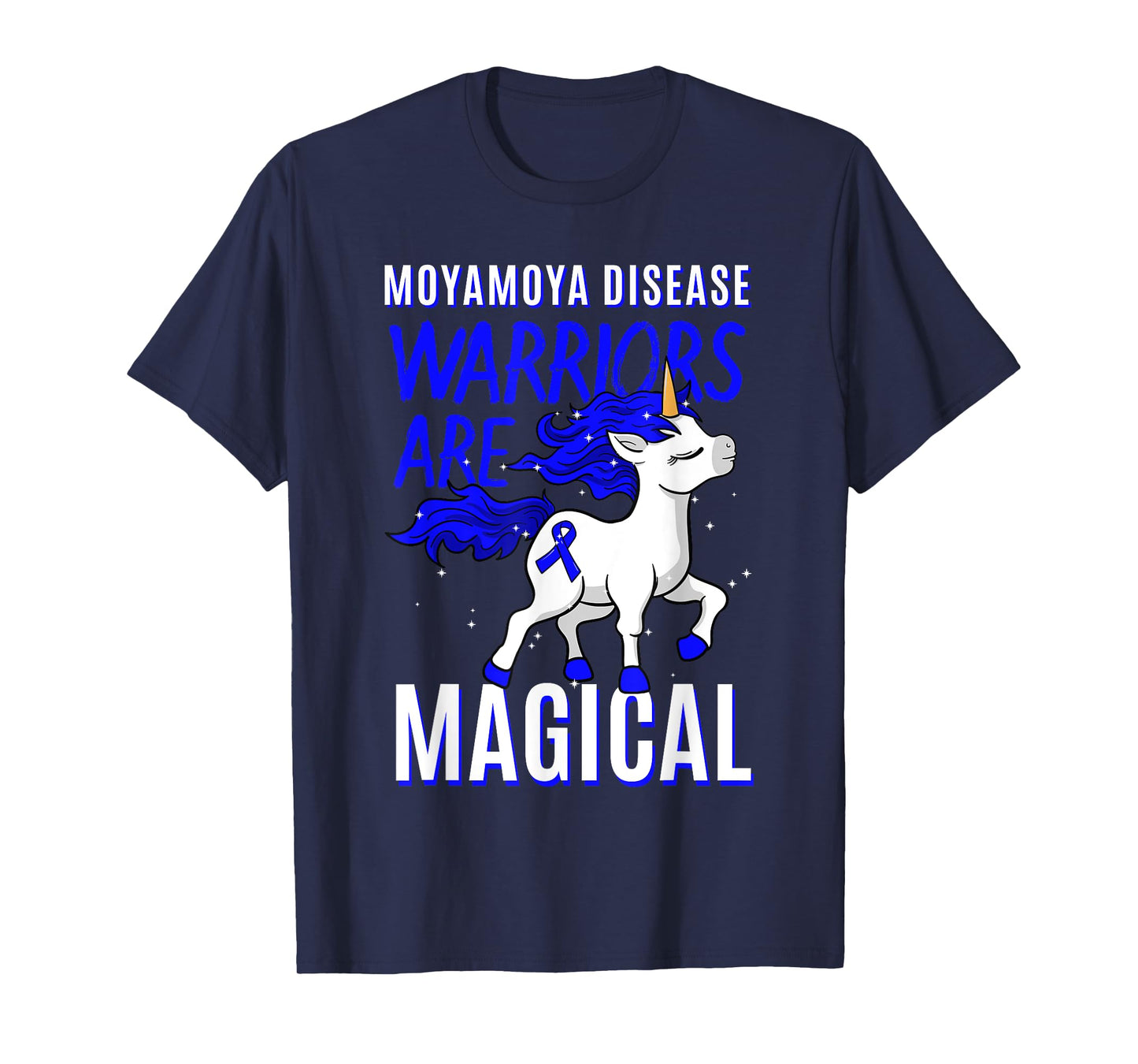 Moyamoya Disease Warrior Disorder Blood Vessel Unicorn T-Shirt
