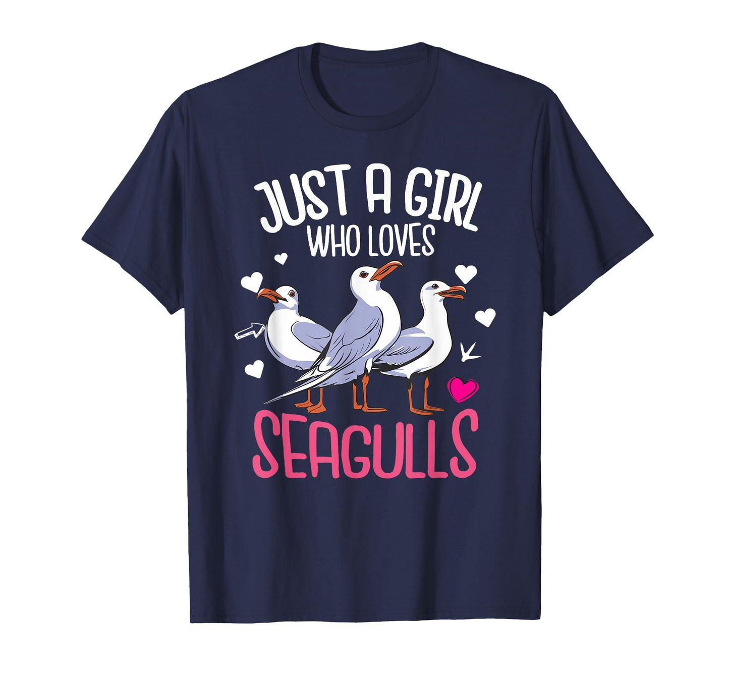 Just A Girl Who Loves Seagulls – Funny Seagull Gift T-Shirt