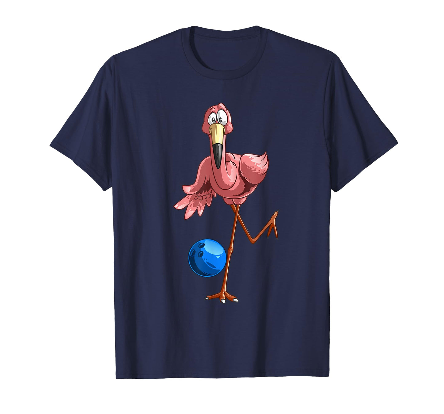 Cool Bowling Flamingo | Funny Shorebirds Lover Player Gift T-Shirt