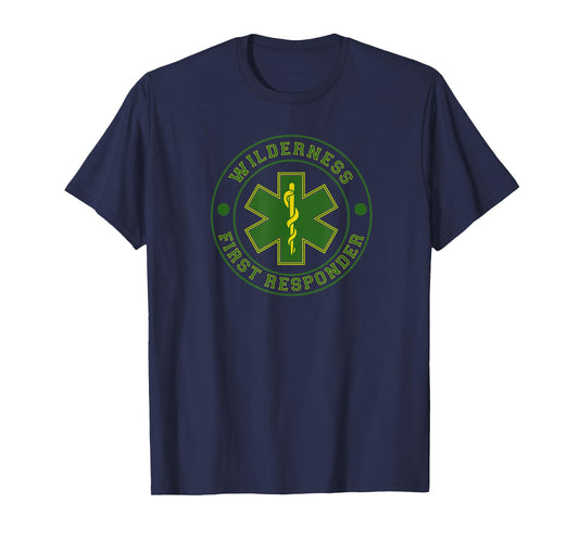Wilderness First Responder Paramedic EMT Star of Life Badge T-Shirt