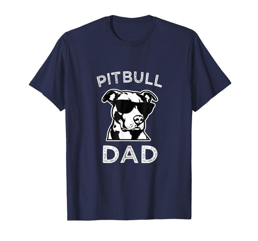 Proud-Pitbull-Dad Men's Pit-Bull-Dog Shirt funny Pittie T-Shirt