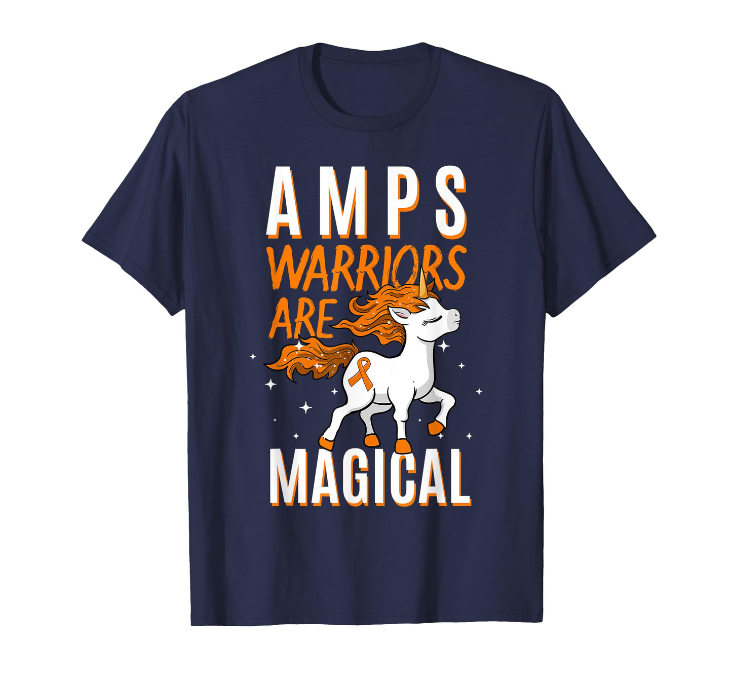 AMPS Warrior Amplified Pain Syndrome Awareness Unicorn Lover T-Shirt