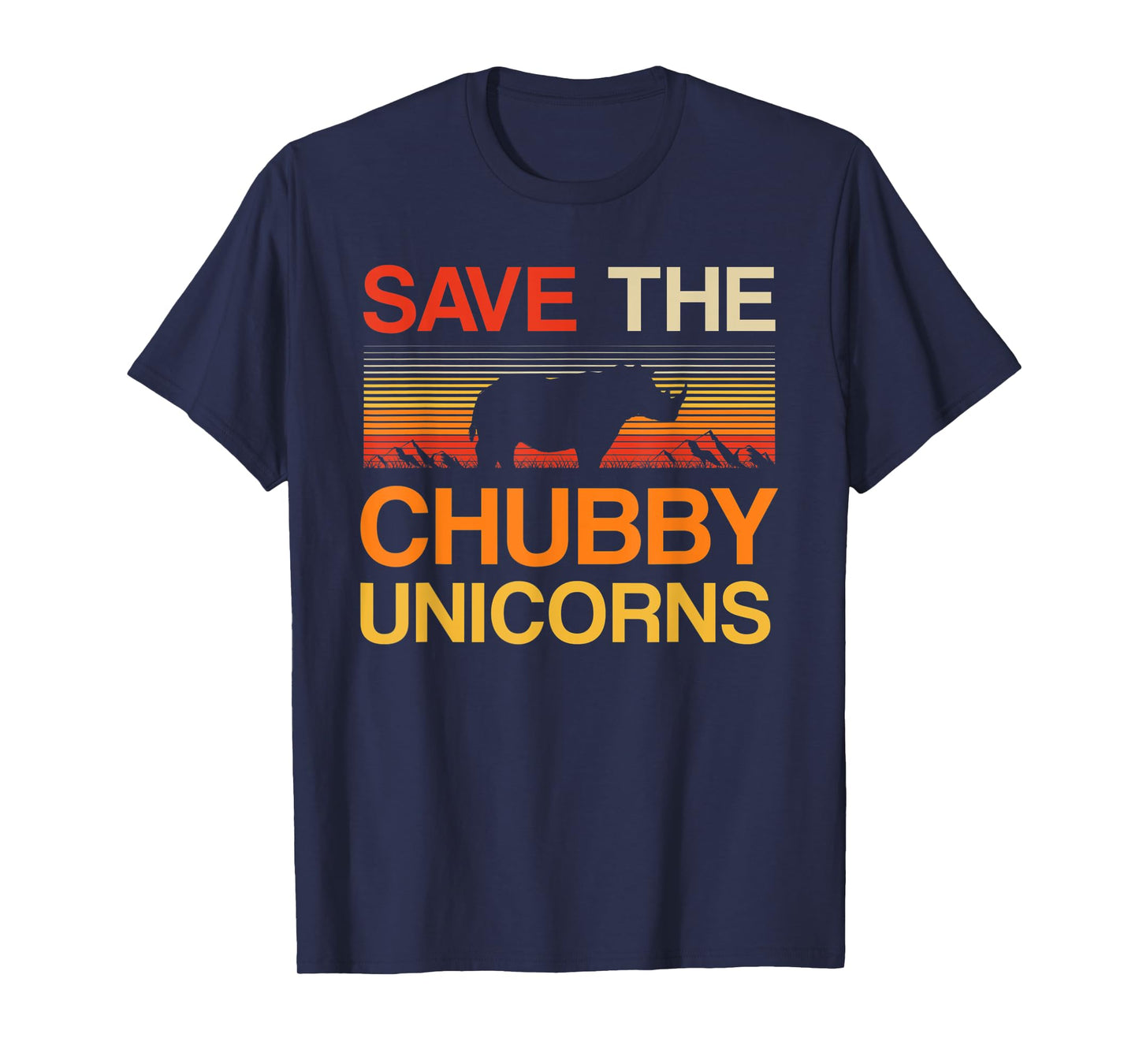 Novelty Save The Chubby Unicorn Tee T-Shirt