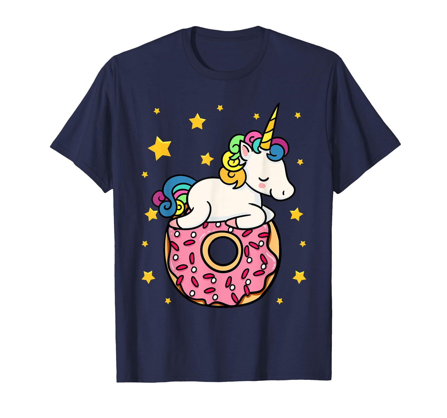 Unicorn Donut Doughnut Dessert Food Lover Candy Gift Idea T-Shirt
