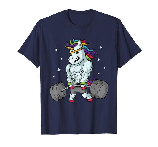 Weightlifting Unicorn - Funny Deadlift & Gym Gift T-Shirt