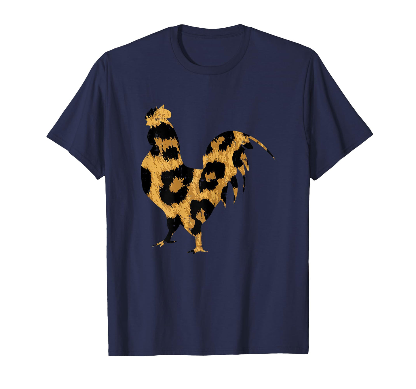 Leopard Print Cheetah Chicken Farm Farmer Women Girls Gift T-Shirt