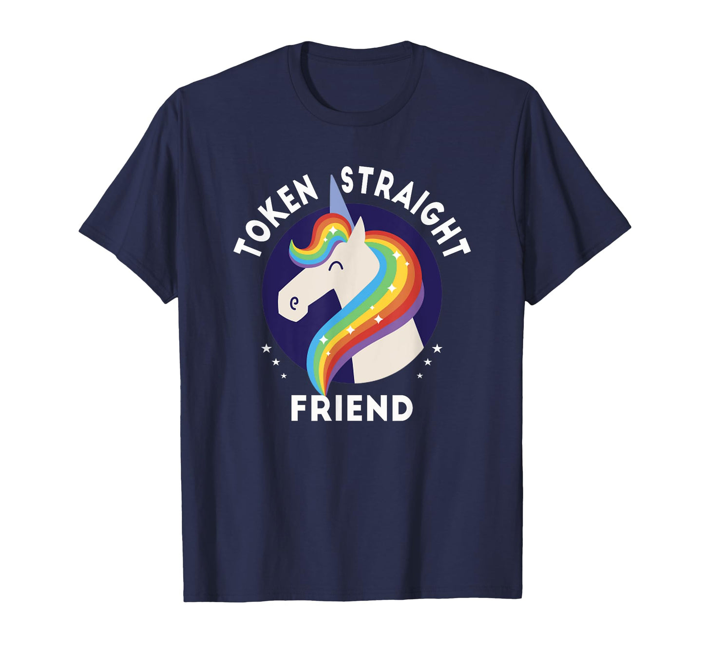 Token Straight Friend Funny Slang Queer Ally Gay Pride Stuff T-Shirt