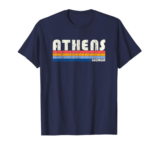 Retro Vintage 70s 80s Style Athens, GA T-Shirt