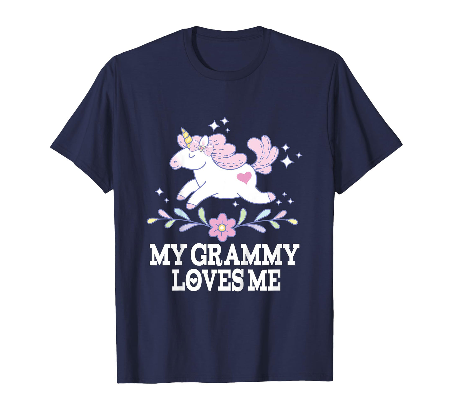 My Grammy Loves Me Granddaughter Unicorn for Girl T-Shirt