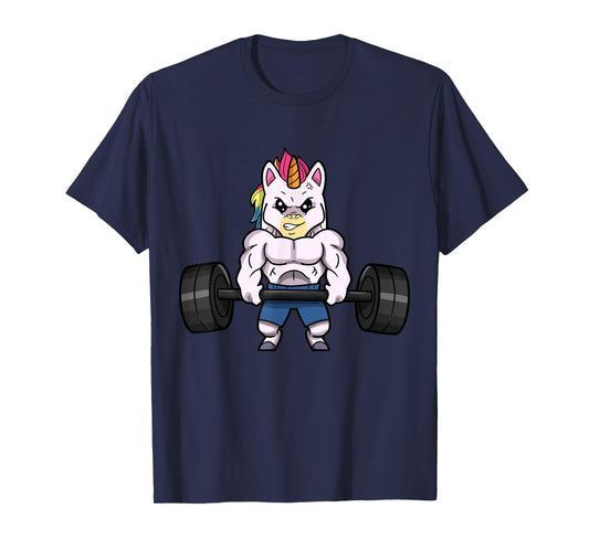 Weightlifting Unicorn Funny Powerlifting Fitness Gym T-Shirt