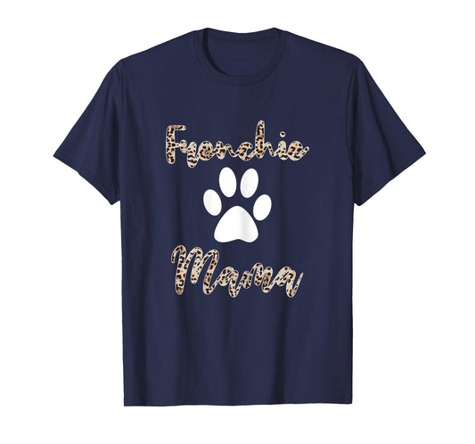 Frenchie Mama Shirt Leopard Style French Bulldog Mom T-Shirt