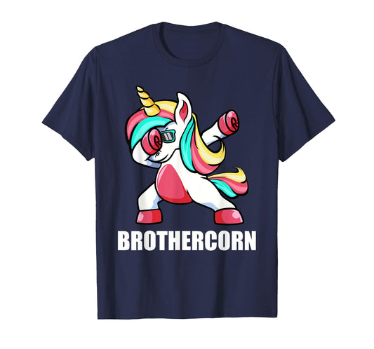 Funny Brother Unicorn Brothercorn Dabbing Birthday Gift T-Shirt