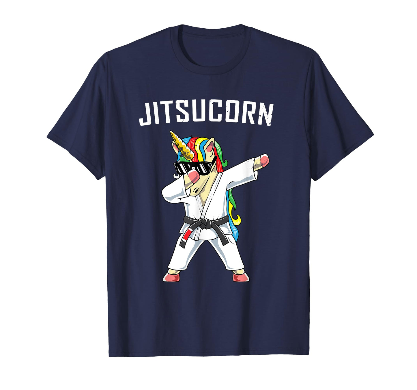Jiu Jitsu Dabbing Unicorn T Shirt | Jitsucorn Funny Gift T-Shirt