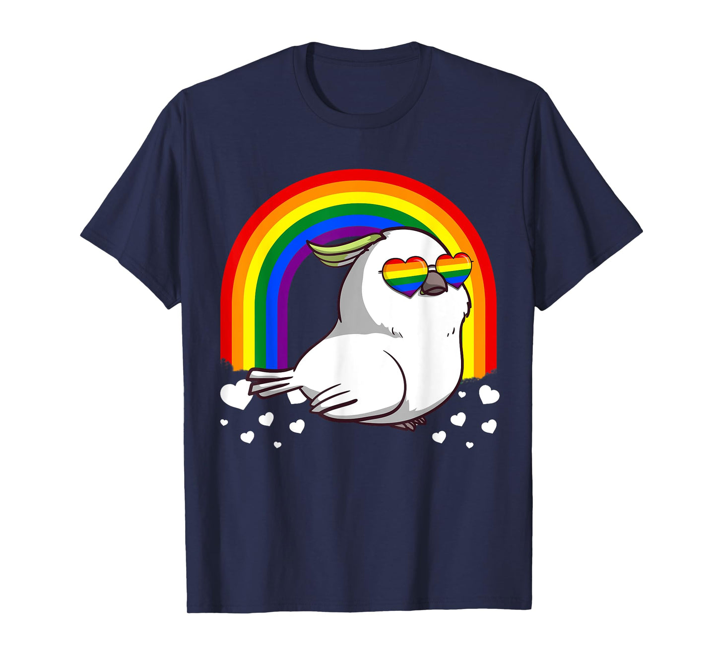 LGBT Cockatoo Parrot Gay Pride Rainbow LGBTQ Bird T-Shirt