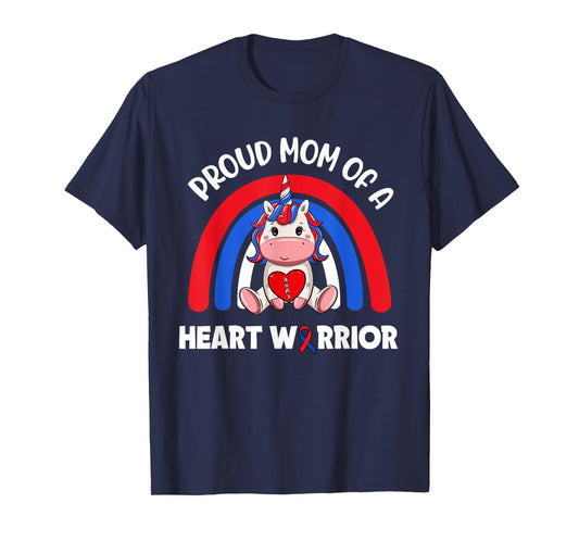 Proud Mom Of A Heart Warrior CHD Awareness Week Clothing T-Shirt