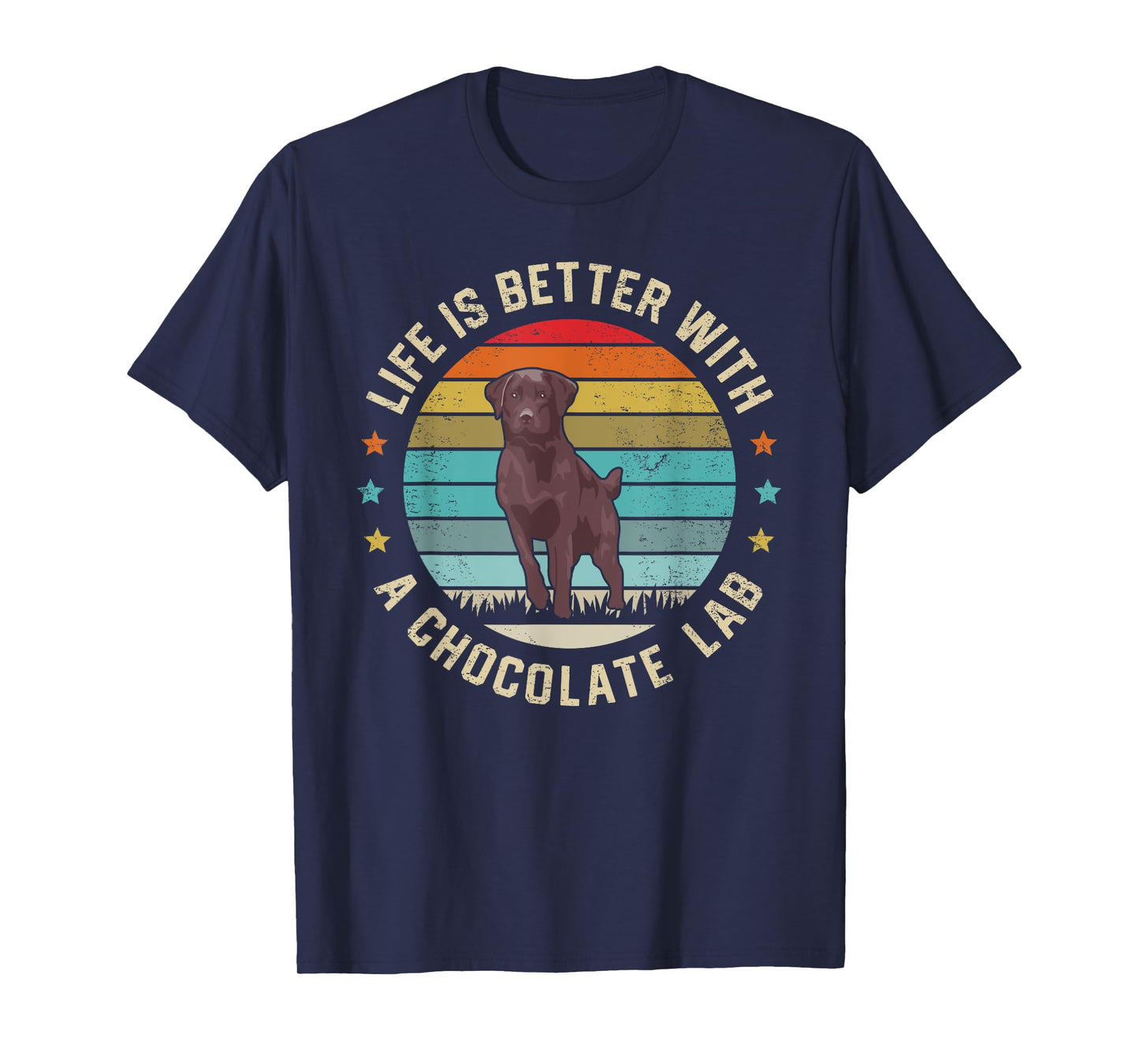 Chocolate Lab Dog Owner Dog Dad Mom Brown Labrador Retriever Men Women Kids T-Shirt