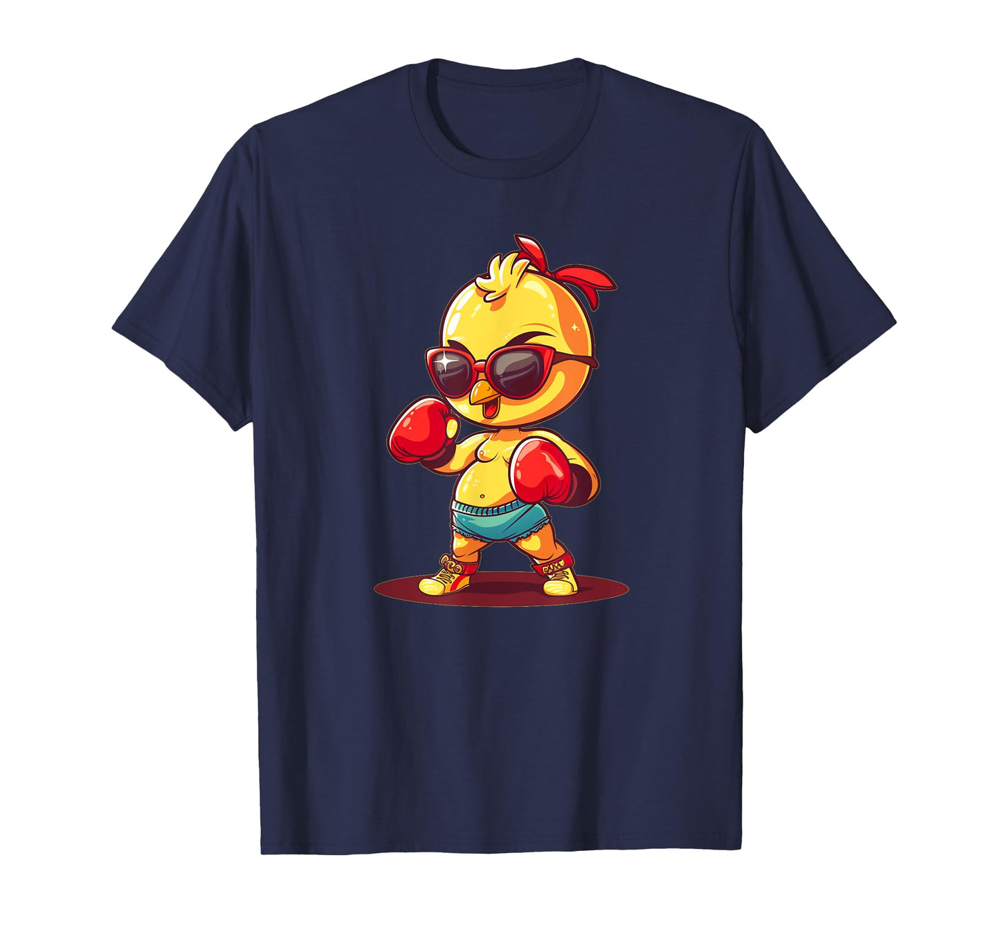 Boxing Chicken with Sunglasses Costume T-Shirt
