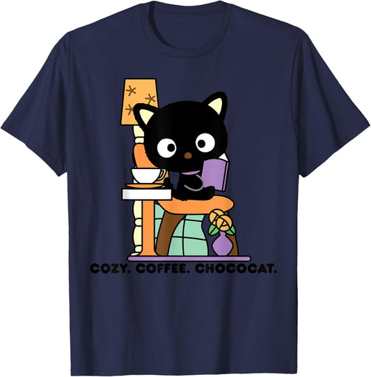 Chococat Cozy Coffee Cafe T-Shirt