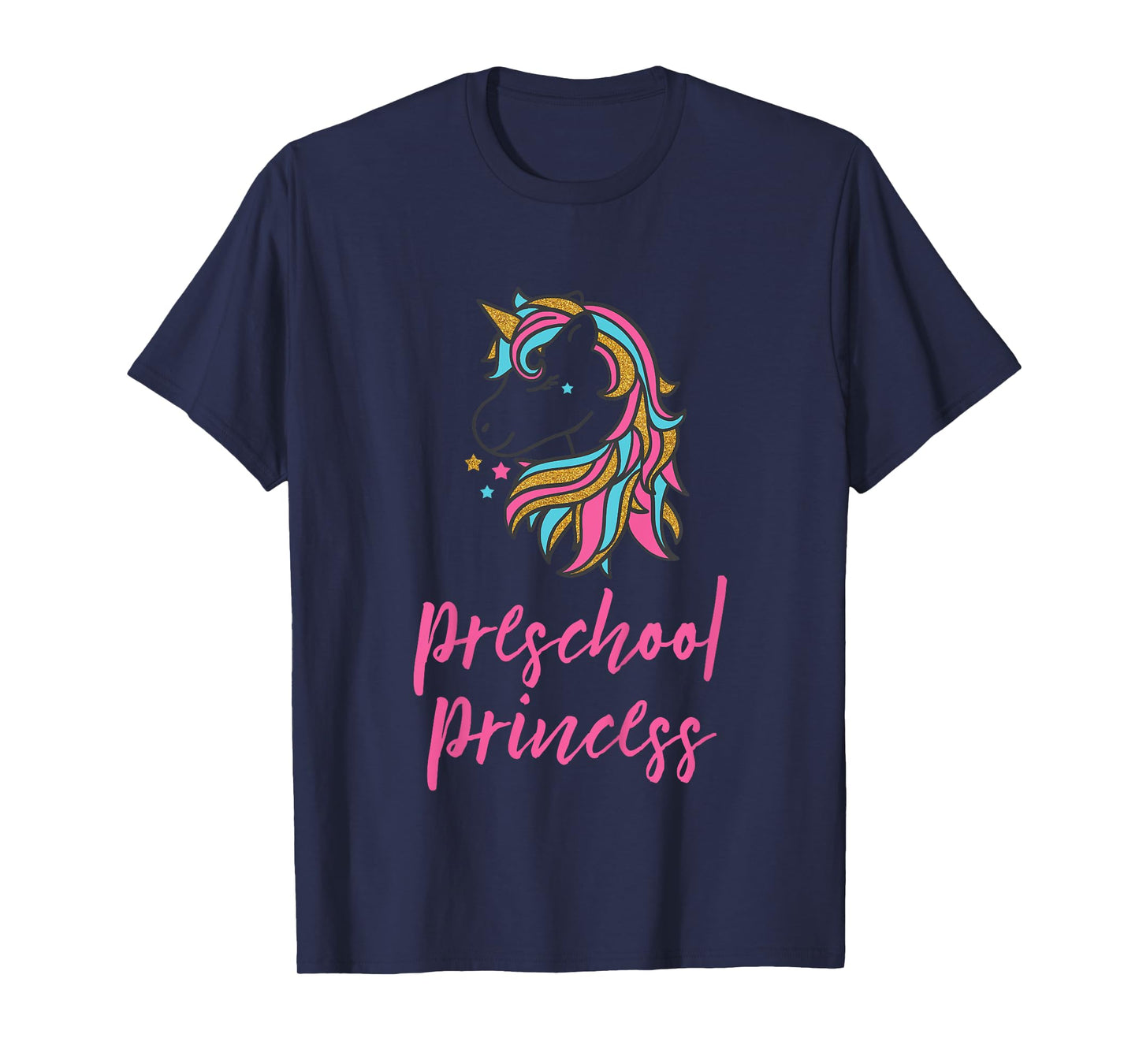 Kids Preschool Princess Unicorn Shirt for Girls, School Shirt