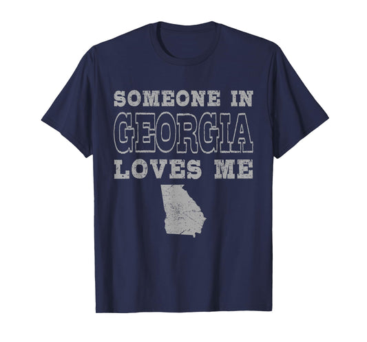 Someone In Georgia Loves Me Vintage US State T-Shirt