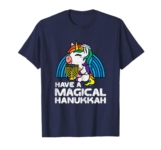 Have Magical Hanukkah Unicorn Chanukah Girls Kids Toddlers T-Shirt