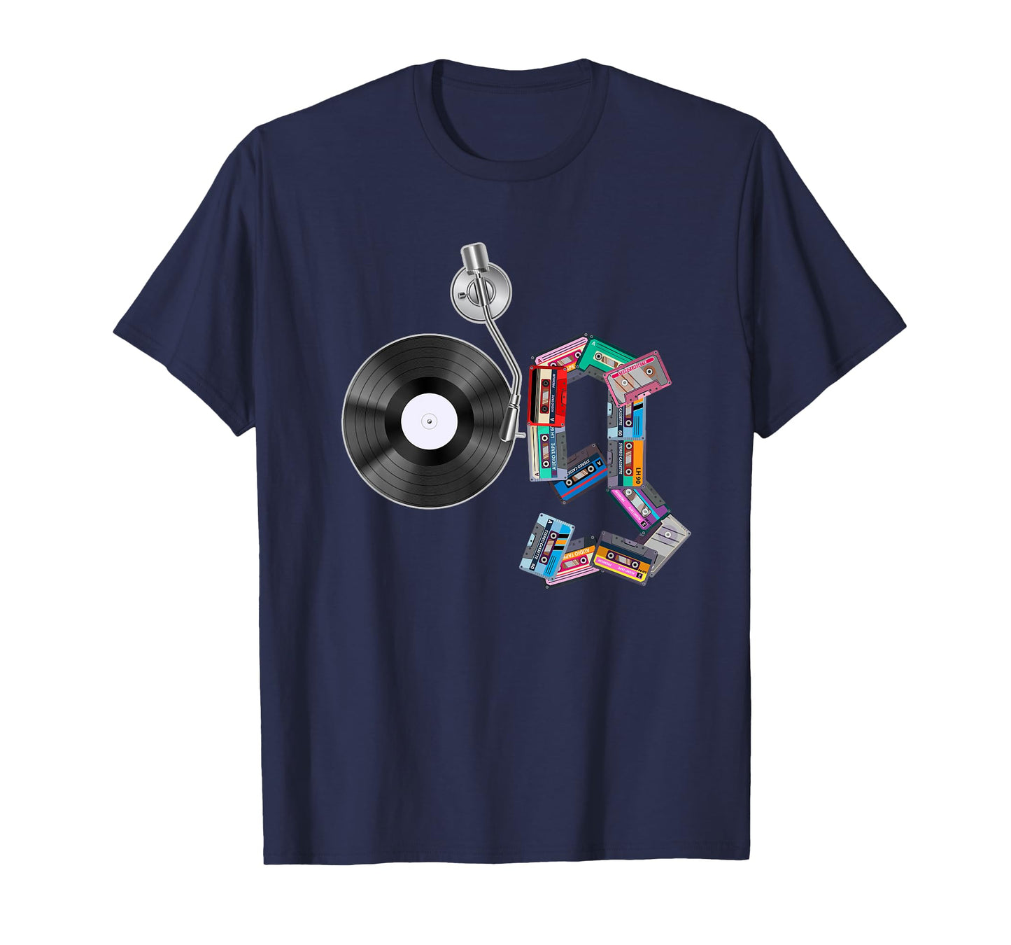 Old School OG Hip Hop Head Vinyl, CDs, Tapes 80s 90s Retro T-Shirt