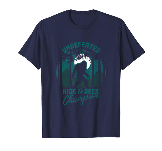 Bigfoot Undefeated Hide and Seek Champion Shirt T-Shirt