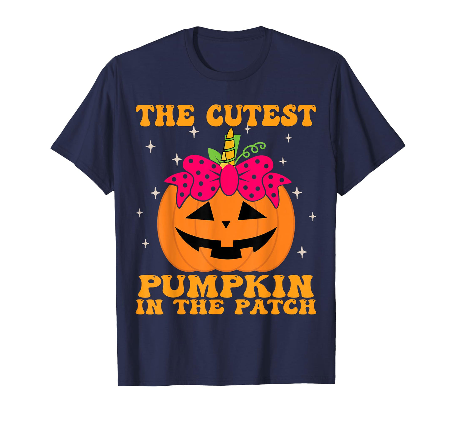 JackOLantern Halloween Pumpkin Unicorn Girl Toddler Kid Cute T-Shirt