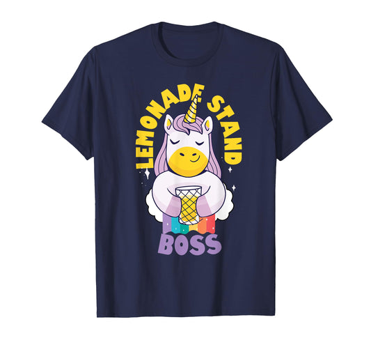 Lemonade Stand Boss Entrepreneur Kids - Unicorn T-Shirt