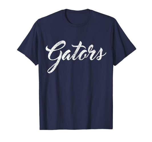 Gators School Sports Fan Team Spirit Mascot Heart Gift T-Shirt