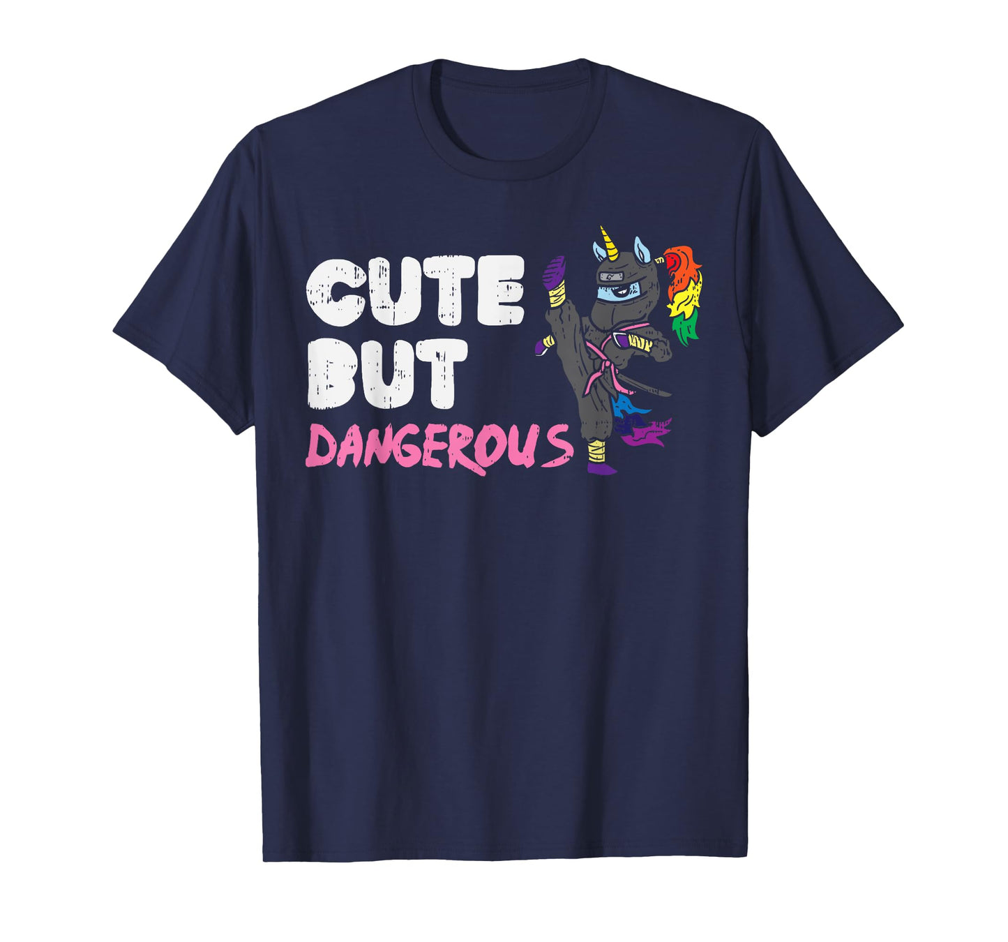 Karate Ninja Unicorn Cute Dangerous Martial Arts Girls Gift T-Shirt