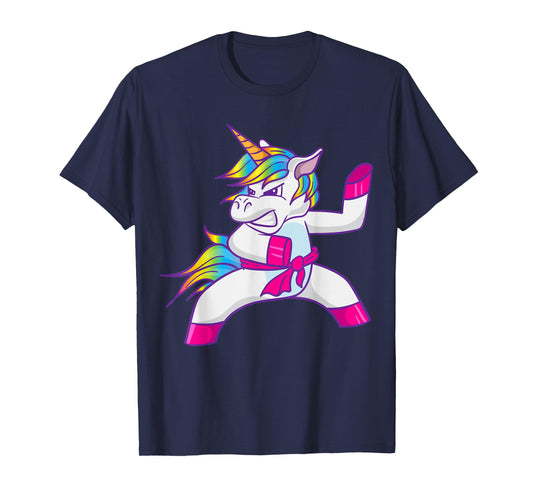 Ninja Unicorn Karate Taekwondo Kung Fu Fighting Unicorn T-Shirt