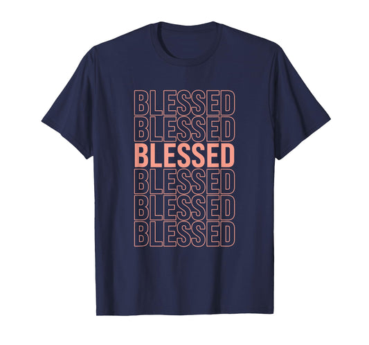Peach Blessed Peach Color Graphic T-Shirt