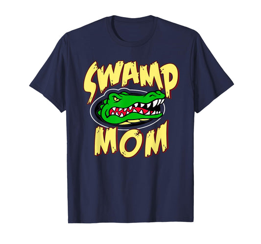 Swamp Mom,Mother of Student at School with Alligator Mascot T-Shirt