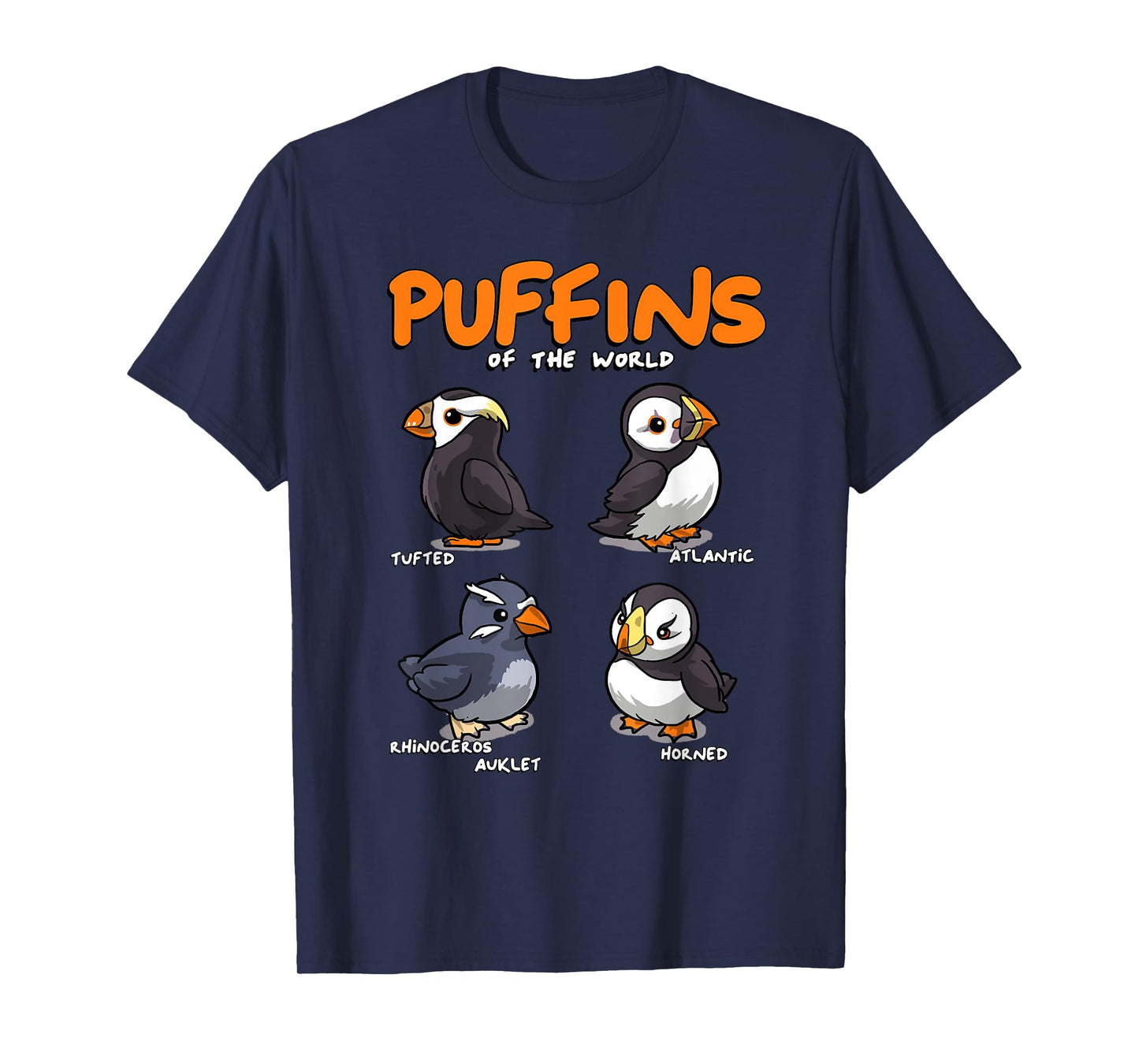 Puffin Animals of the World Educational Iceland Animal Bird T-Shirt