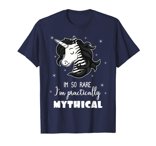 Mythical Unicorn Ehlers Danlos Black And White Zebra Stripe T-Shirt