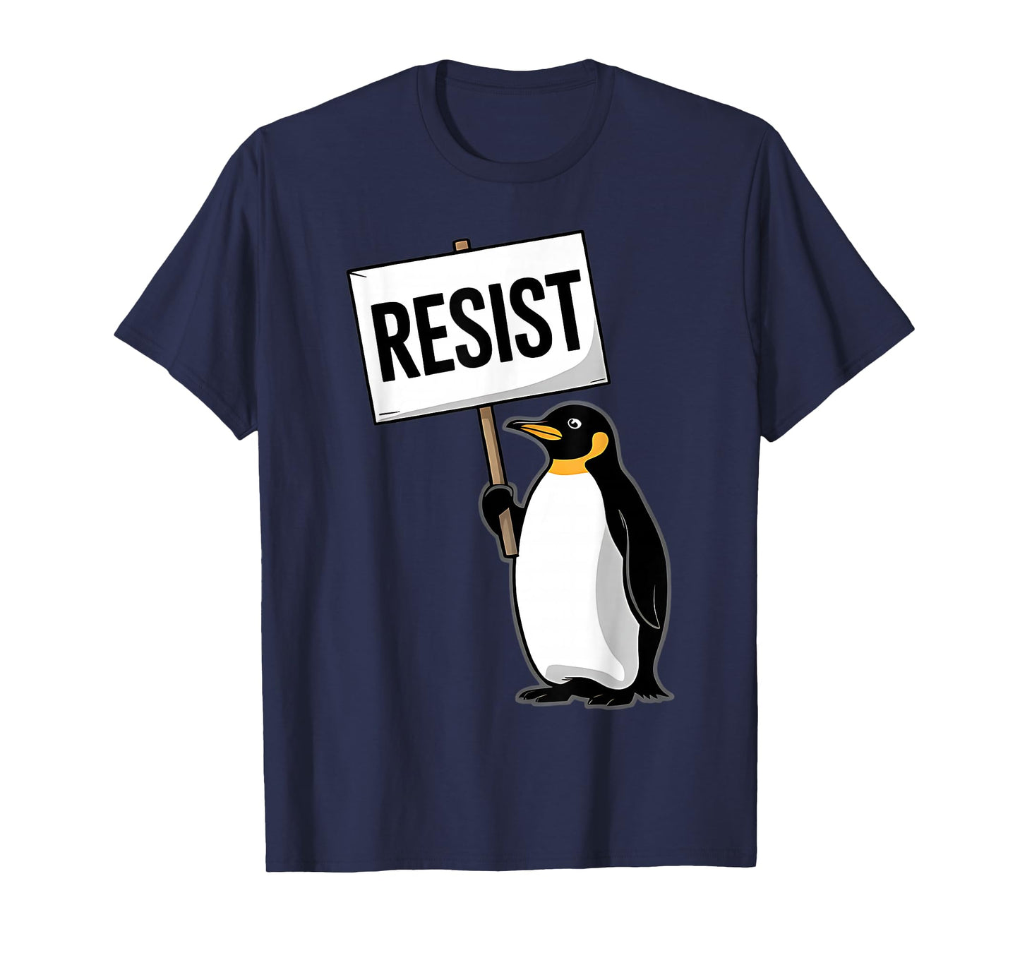 Penguins Against Tariff Funny Penguin No Tariffs Resist T-Shirt