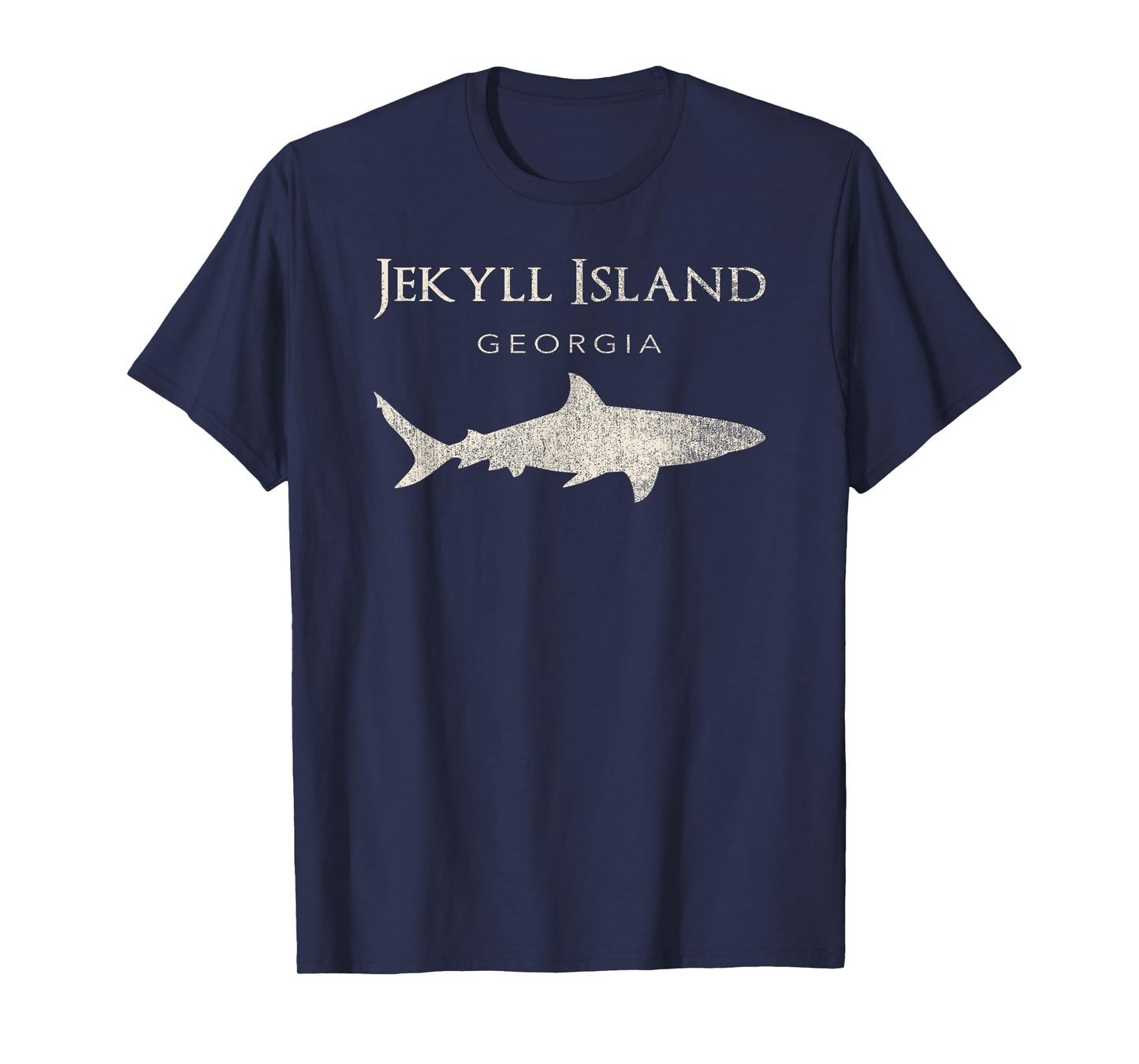 Retro Jekyll Island GA Shark T-Shirt T-Shirt