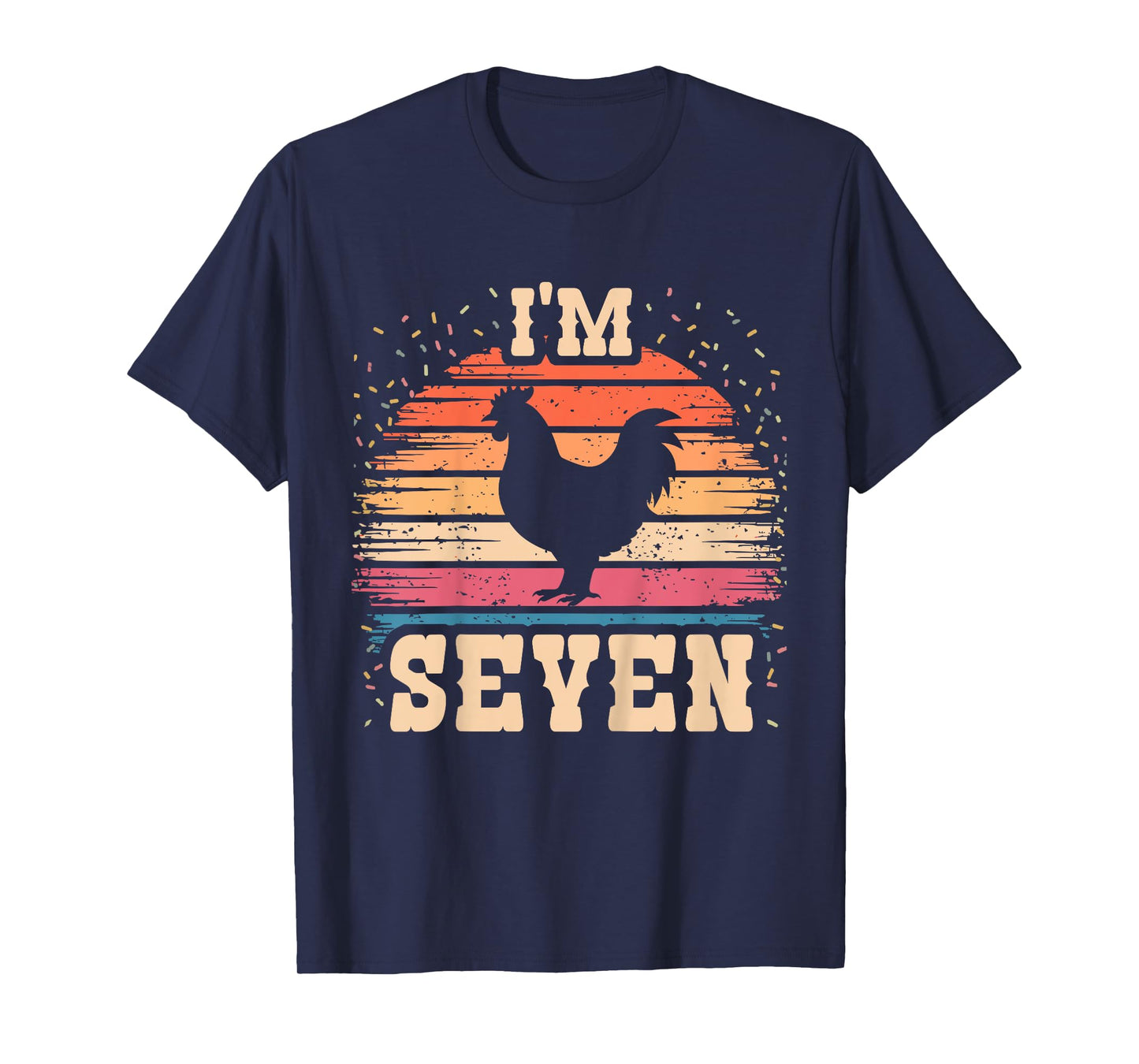 Chicken 7 Year Old Birthday Boy Girl 7th Chicken Birthday T-Shirt
